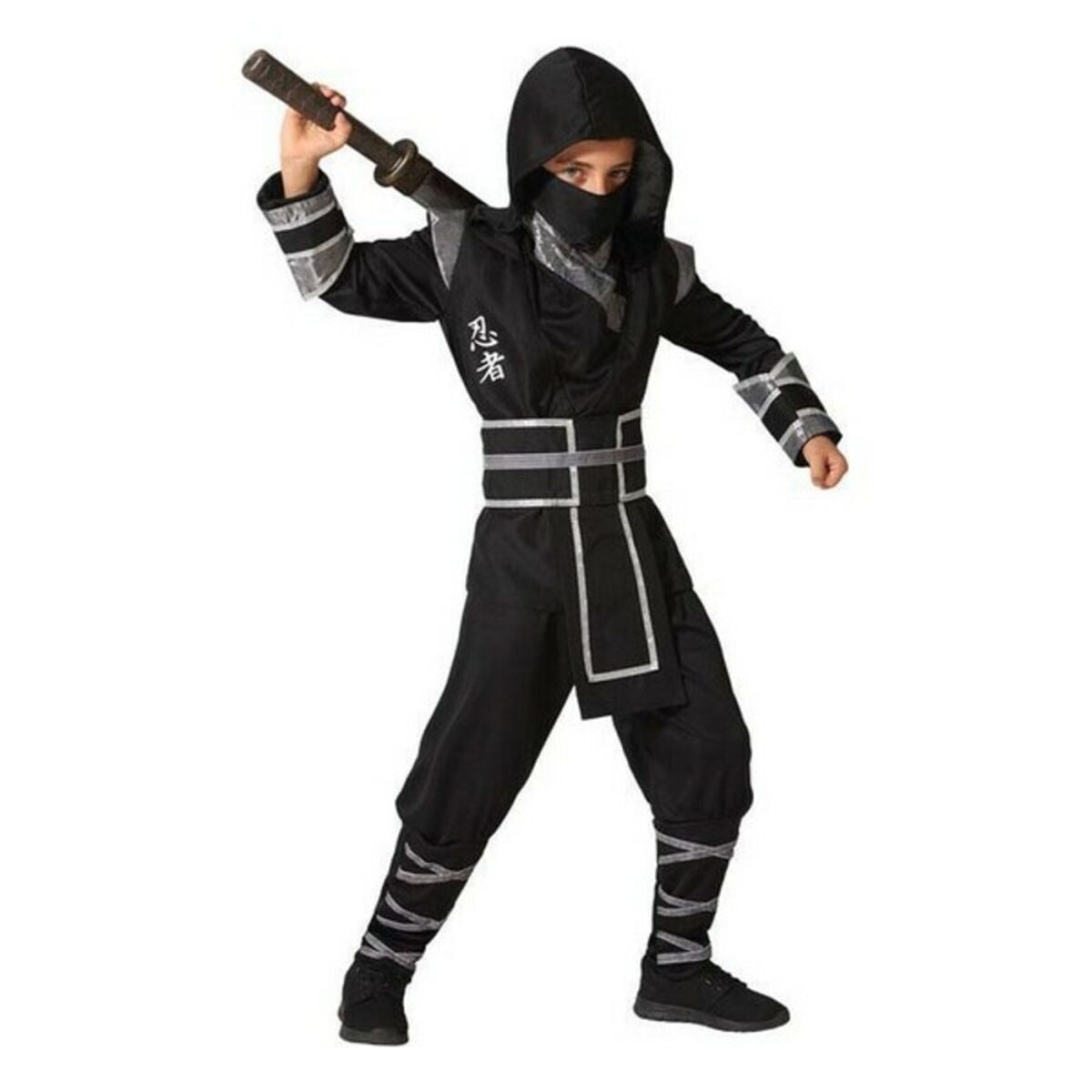 Costume per Bambini Ninja Taglia:5-6 Anni - Disponibile in 3-4 giorni lavorativi