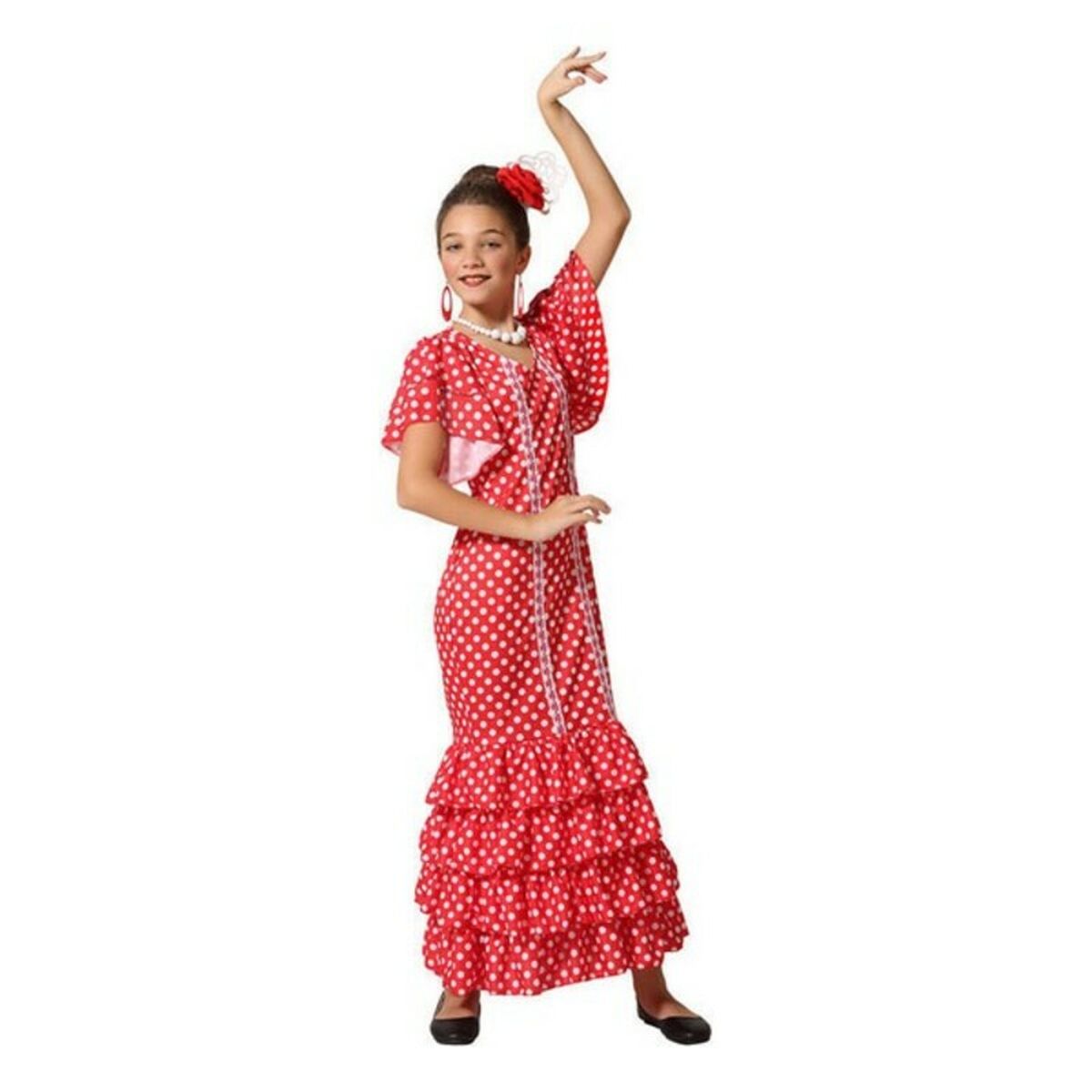 Costume per Bambini Ballerina di flamenco Taglia:10-12 Anni - Disponibile in 3-4 giorni lavorativi