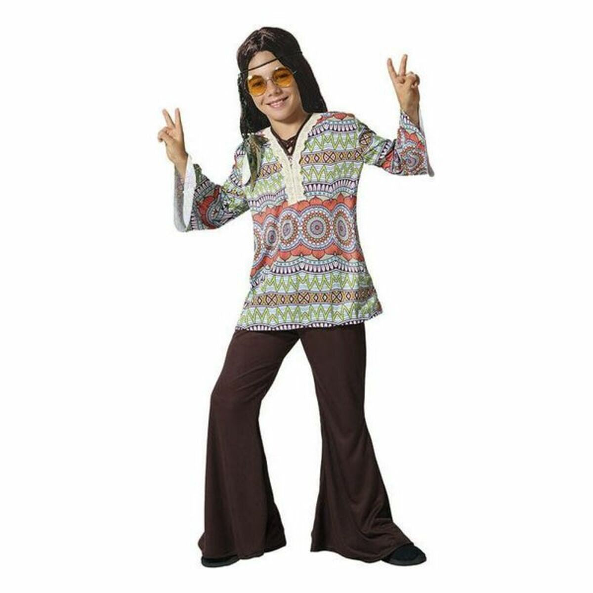 Costume per Bambini Hippie Taglia:3-4 Anni - Disponibile in 3-4 giorni lavorativi