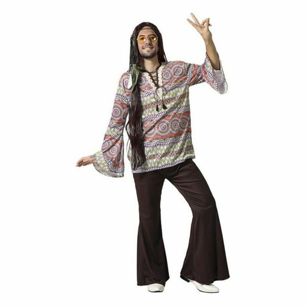 Costume per Adulti Hippie Taglia:XS/S - Disponibile in 3-4 giorni lavorativi