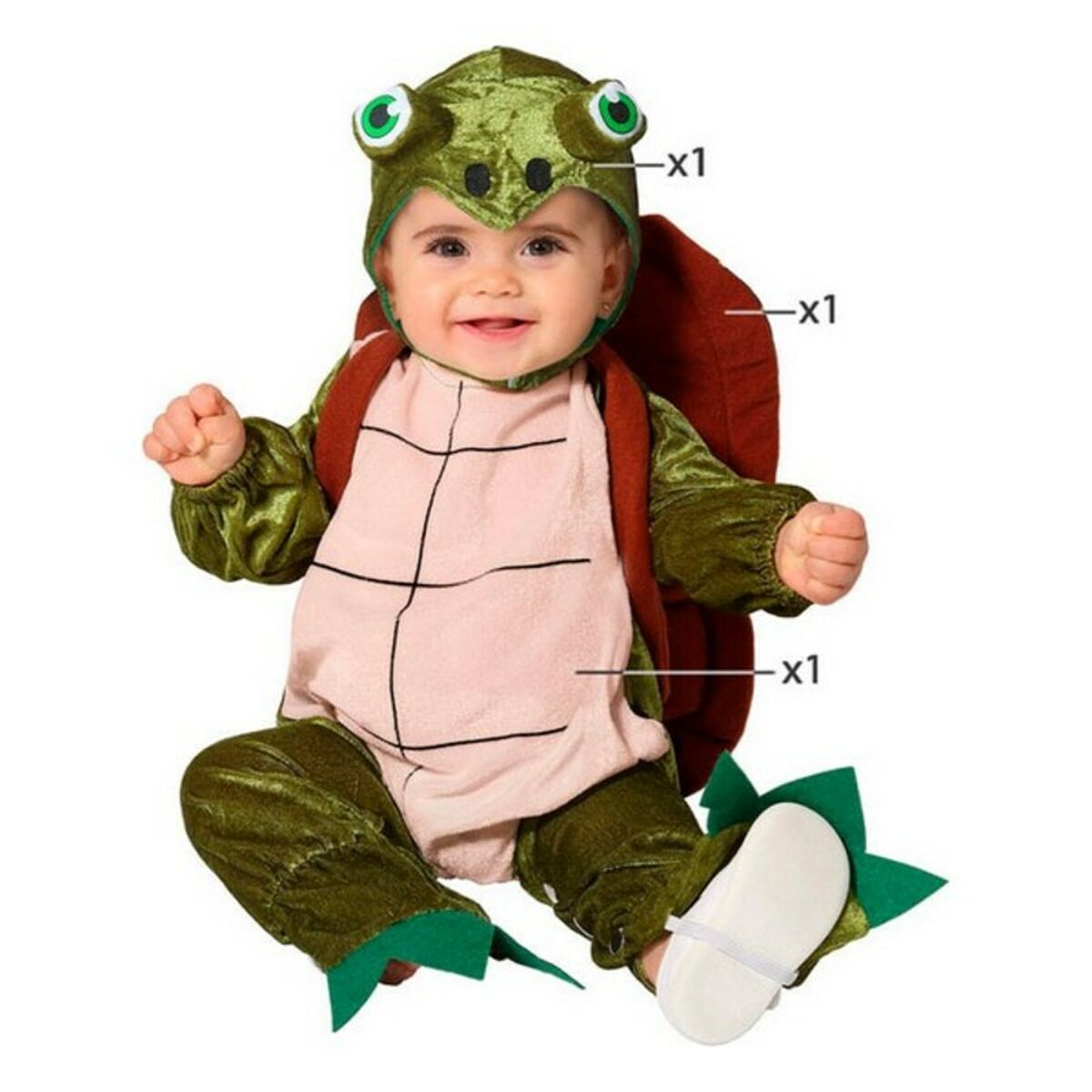 Costume per Neonati Multicolore animali Taglia:6-12 Mesi - Disponibile in 3-4 giorni lavorativi