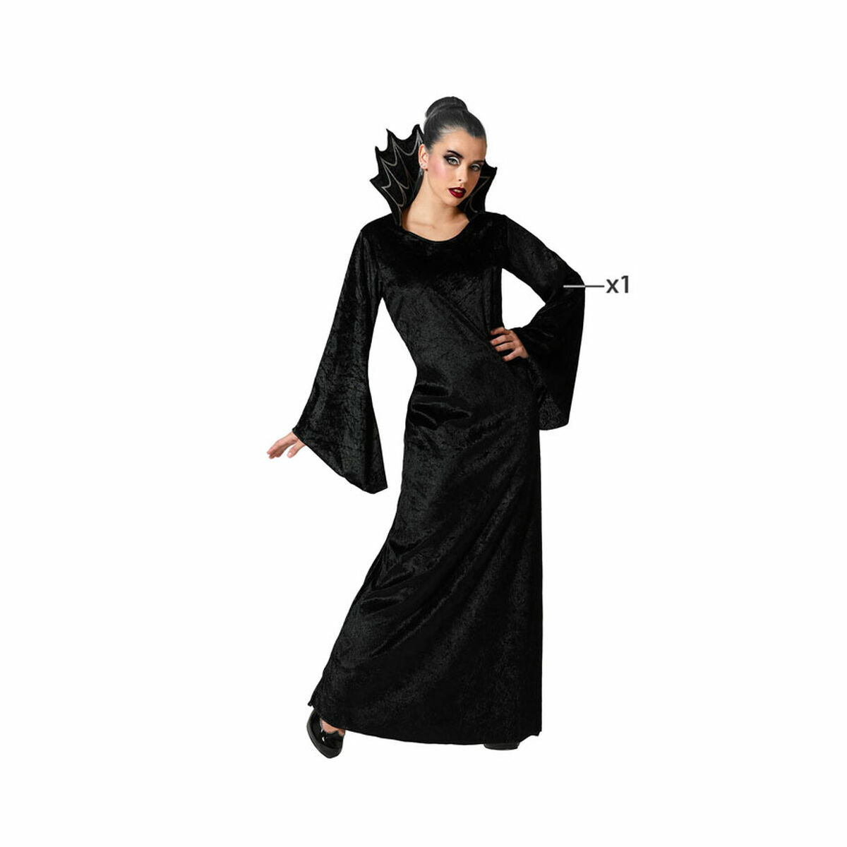 Costume per Adulti Nero Ragno Taglia:M/L - Disponibile in 3-4 giorni lavorativi