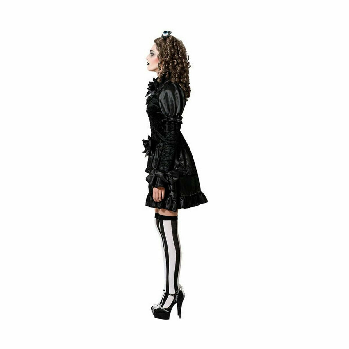 Costume per Adulti Nero Donna gotica (1 Pezzi) Taglia:XL - Disponibile in 3-4 giorni lavorativi