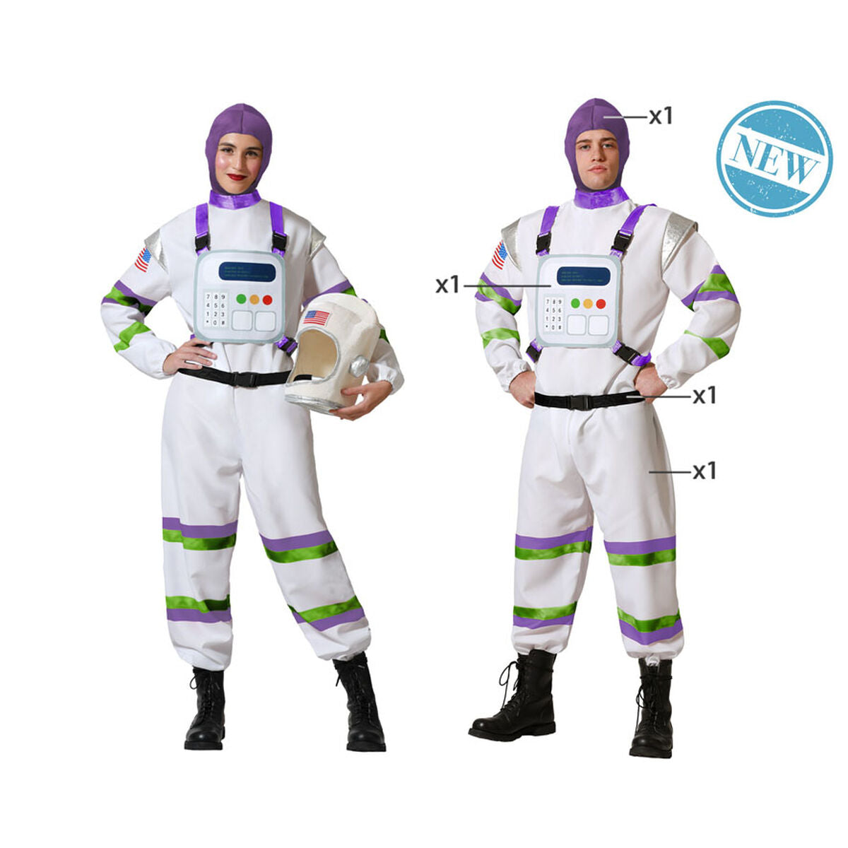 Costume per Adulti Astronauta XS/S - Disponibile in 3-4 giorni lavorativi