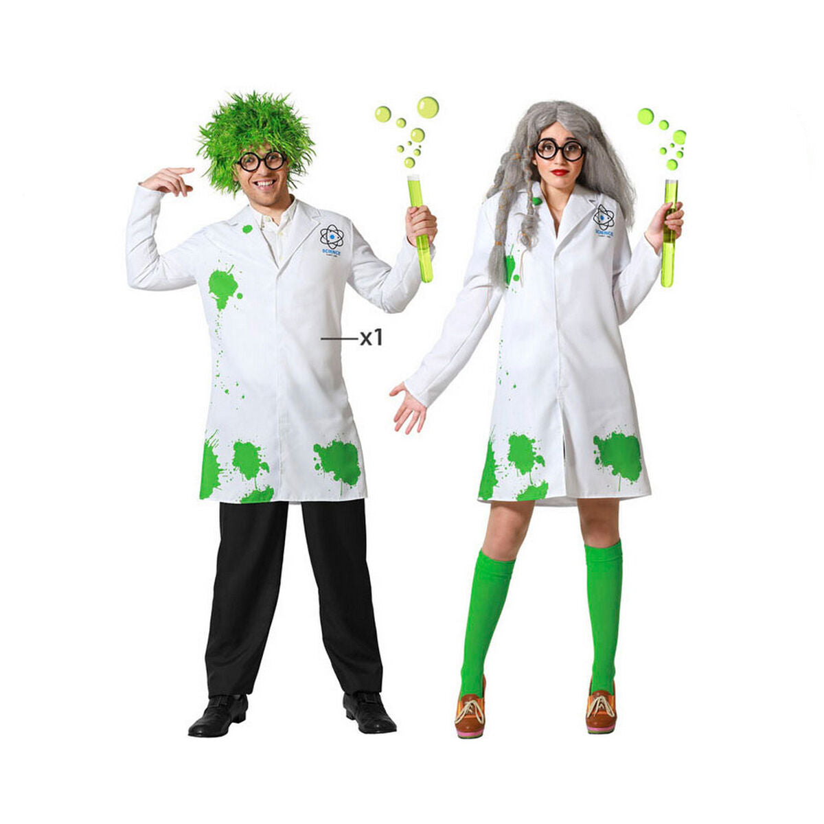 Costume per Adulti XS-S Scientifico - Disponibile in 3-4 giorni lavorativi