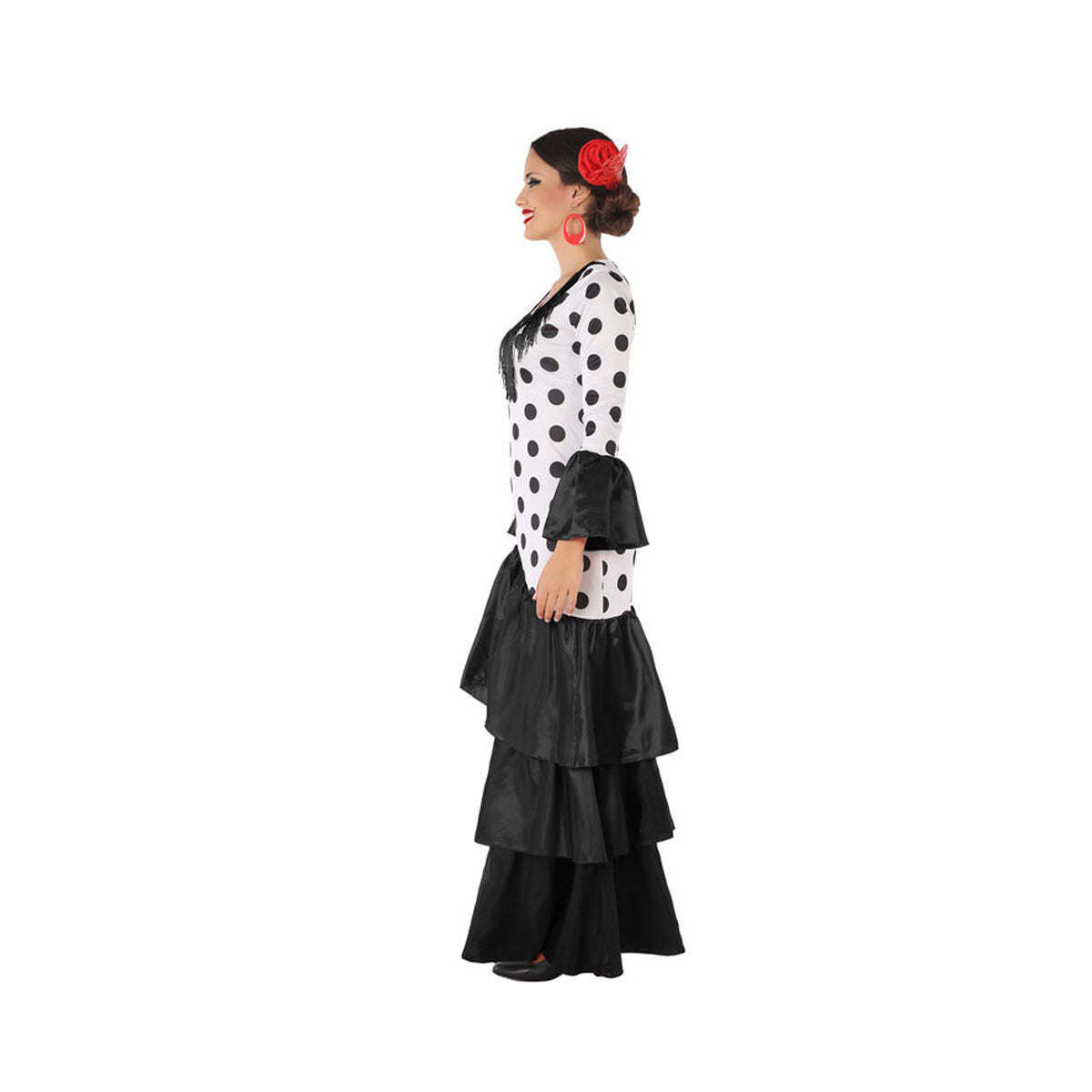 Costume per Adulti Nero Ballerina di Flamenco XXL - Disponibile in 3-4 giorni lavorativi