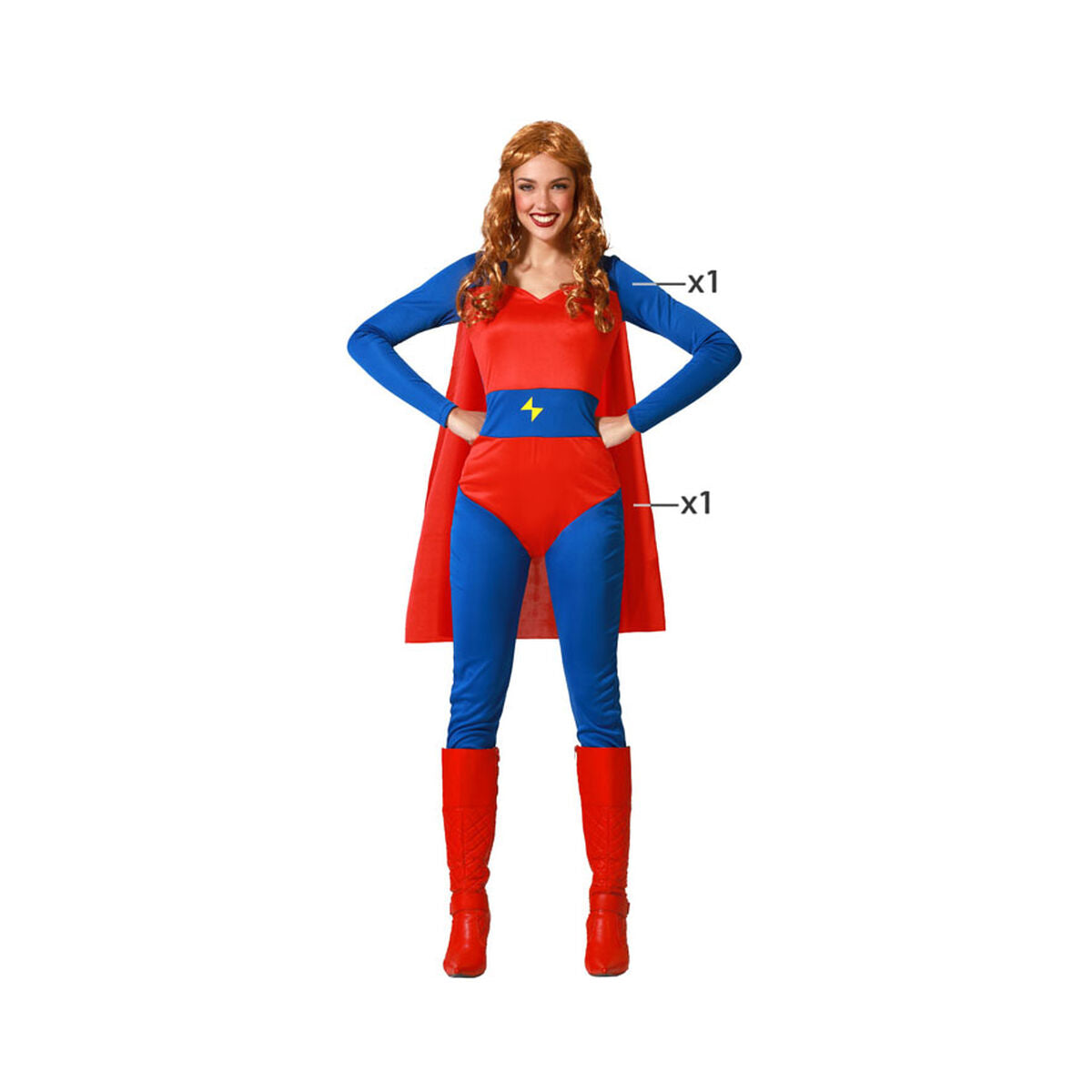 Costume per Adulti Supereroe Donna Taglia:XS/S - Disponibile in 3-4 giorni lavorativi