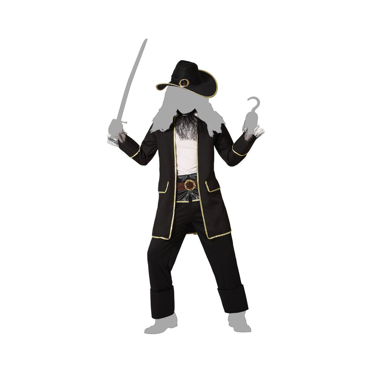 Costume per Adulti Pirata Taglia:XS/S - Disponibile in 3-4 giorni lavorativi Bigbuy Carnival