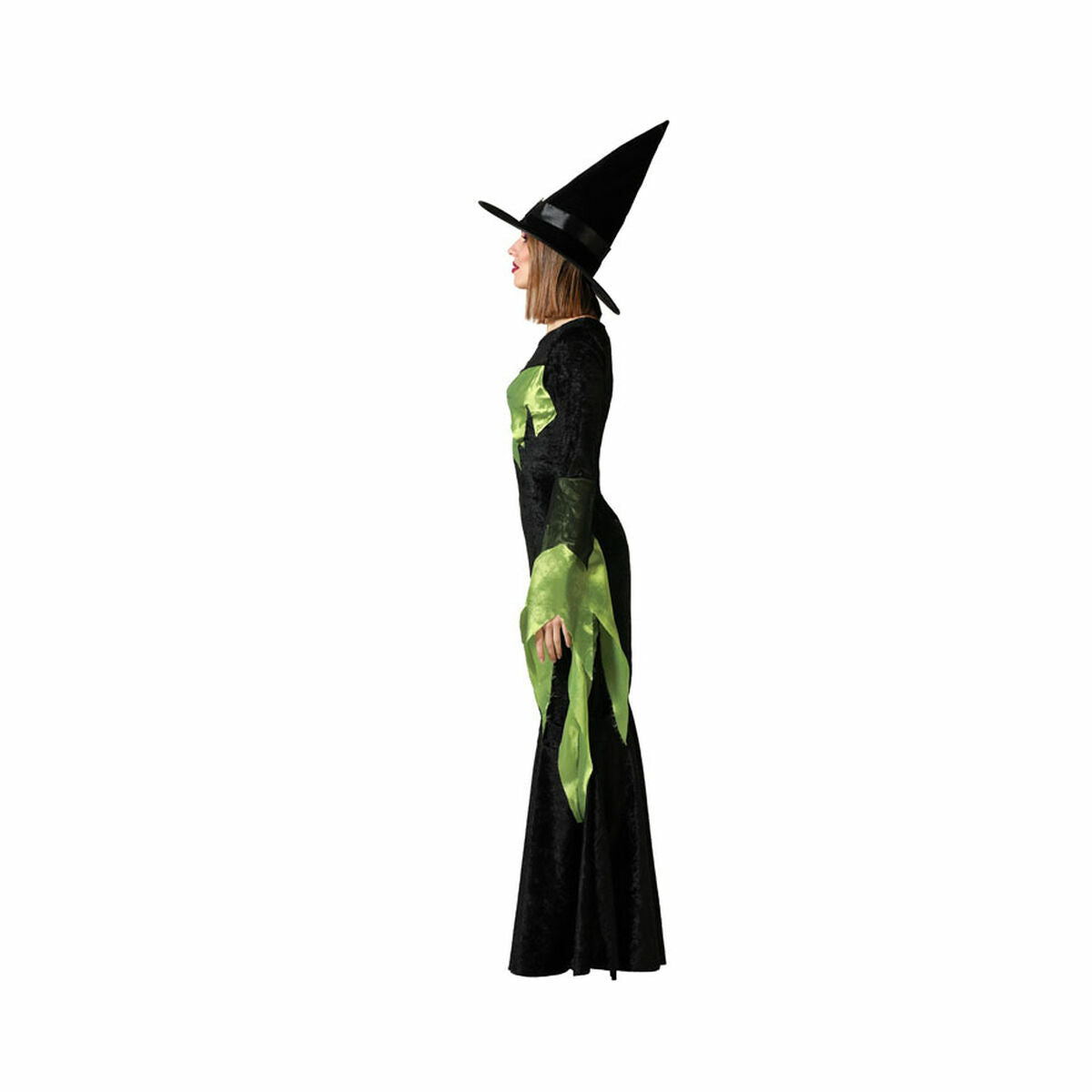 Costume per Adulti Verde Strega Adulti Taglia:XS/S - Disponibile in 3-4 giorni lavorativi