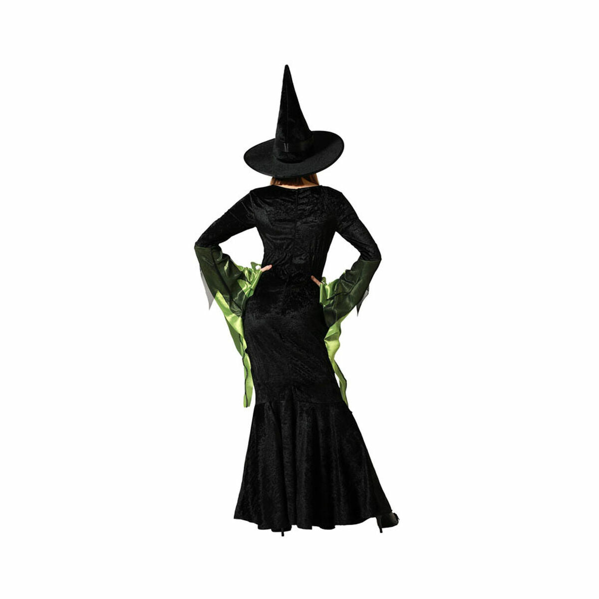 Costume per Adulti Verde Strega Adulti Taglia:M/L - Disponibile in 3-4 giorni lavorativi