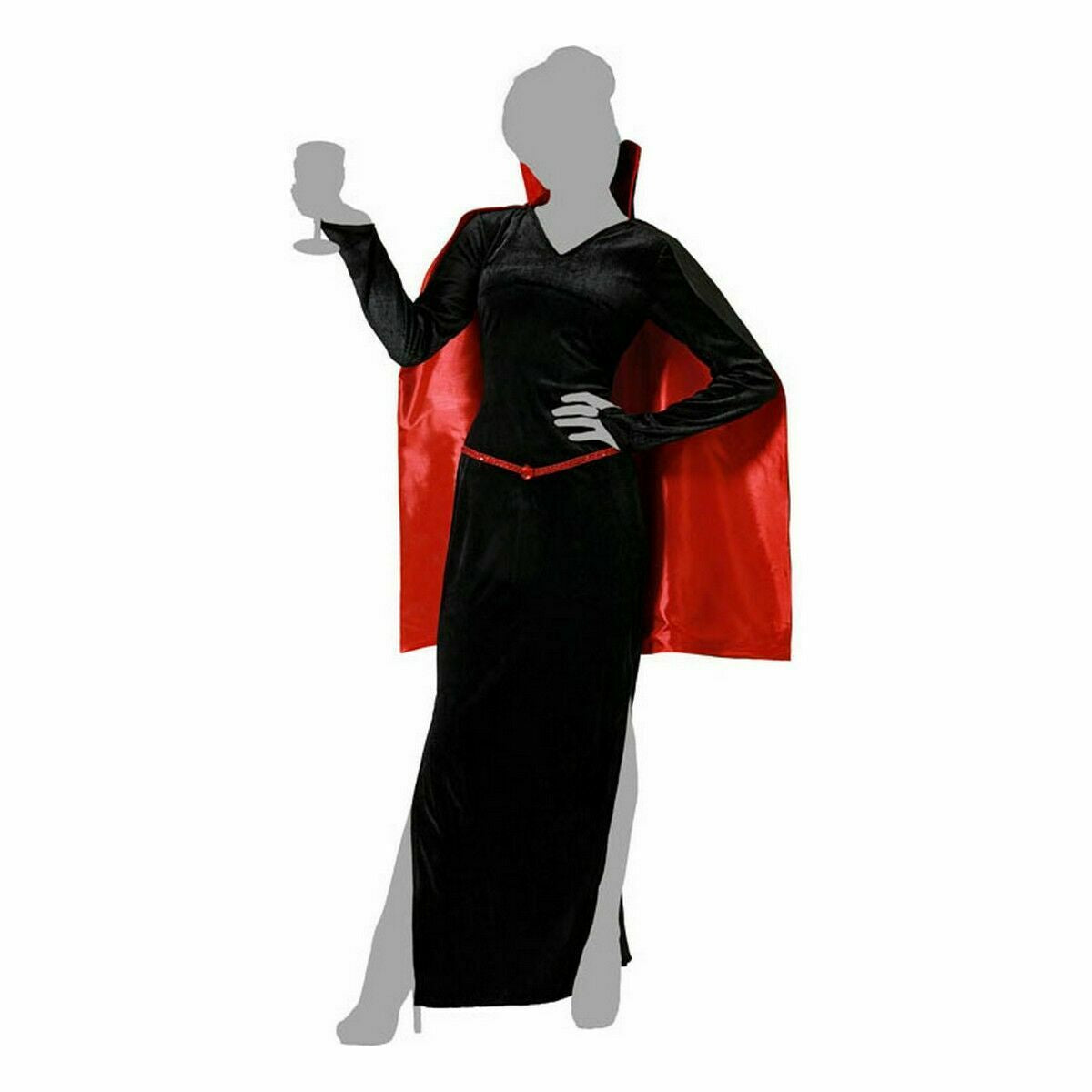 Costume per Adulti Vampiro Donna Taglia:XS/S - Disponibile in 3-4 giorni lavorativi