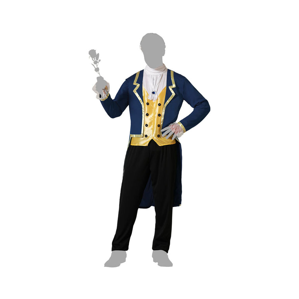 Costume per Adulti Principe Uomo Taglia:M/L - Disponibile in 3-4 giorni lavorativi