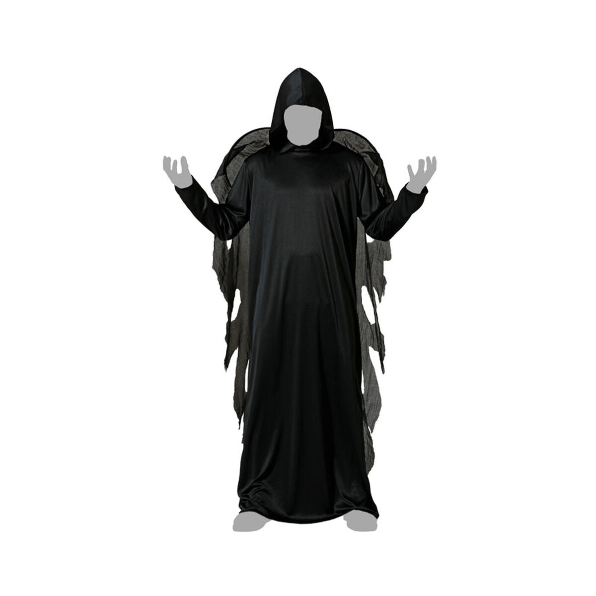 Costume per Adulti Angelo Nero XS/S - Disponibile in 3-4 giorni lavorativi