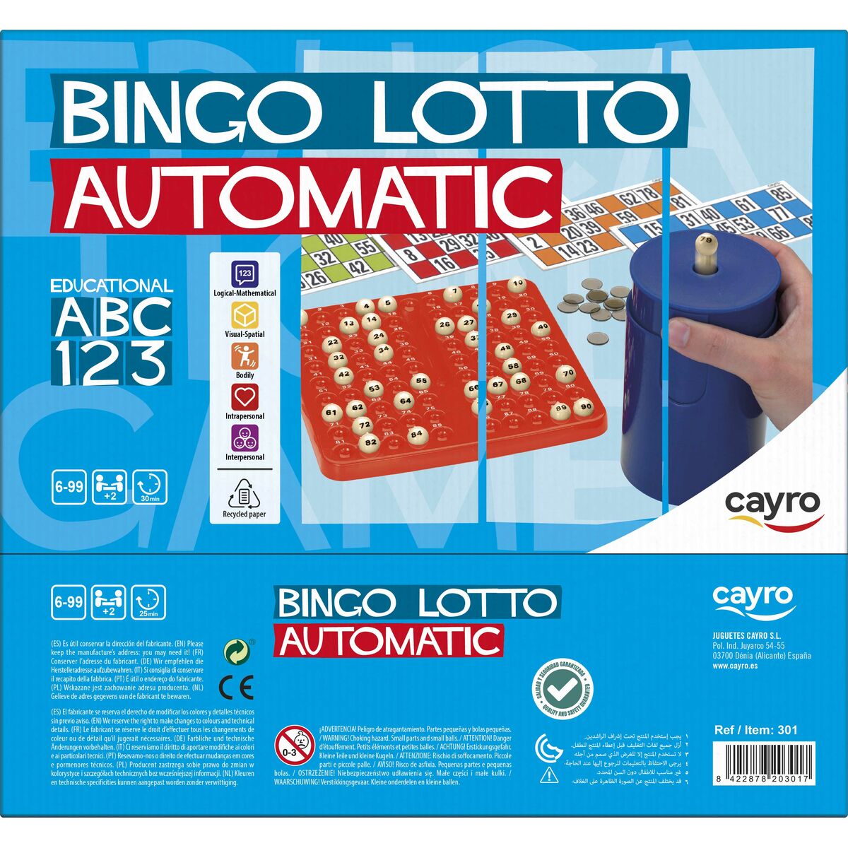 Bingo Automatico Cayro Lotto - Disponibile in 3-4 giorni lavorativi