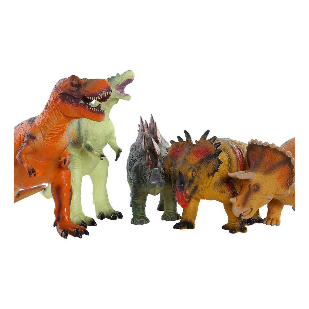 Dinosauro DKD Home Decor 6 Unità 48 x 23 x 34,5 cm Morbido - Disponibile in 3-4 giorni lavorativi