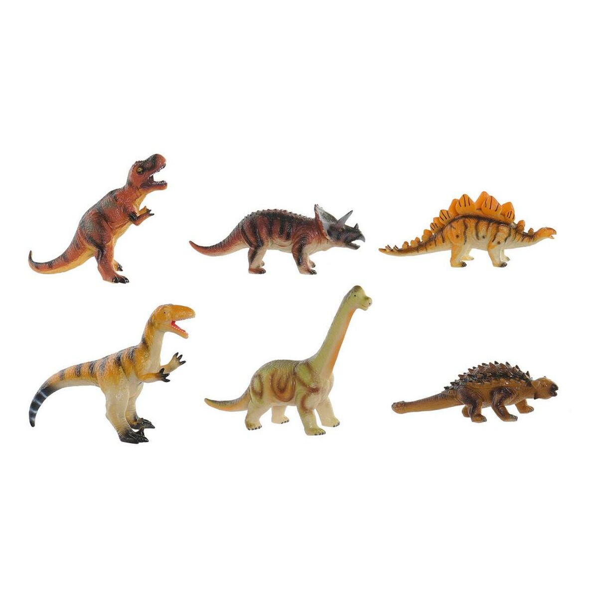 Dinosauro DKD Home Decor 6 Unità 29 x 15 x 21 cm Morbido - Disponibile in 3-4 giorni lavorativi