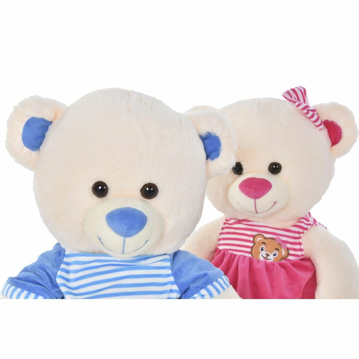 Orsetto di Peluche DKD Home Decor Beige Azzurro Rosa Per bambini Orso 25 x 25 x 50 cm (2 Unità) - Disponibile in 3-4 giorni lavorativi