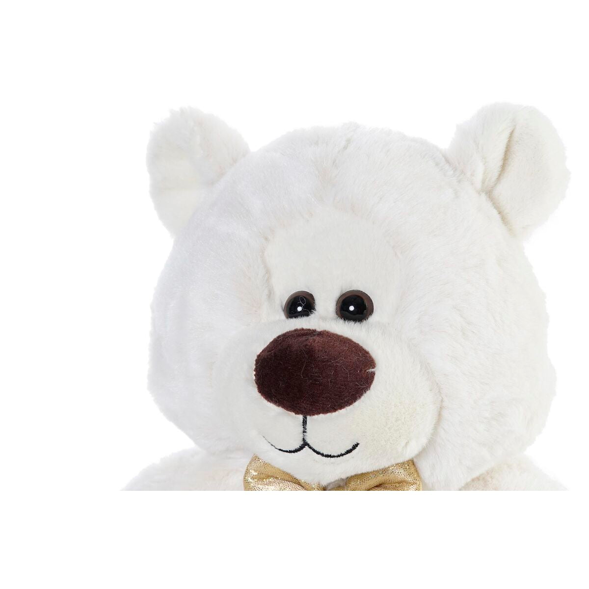 Orsetto di Peluche DKD Home Decor Papillon Bianco Dorato Metallo Per bambini Orso 30 x 40 cm 30 x 30 x 36 cm - Disponibile in 3-4 giorni lavorativi