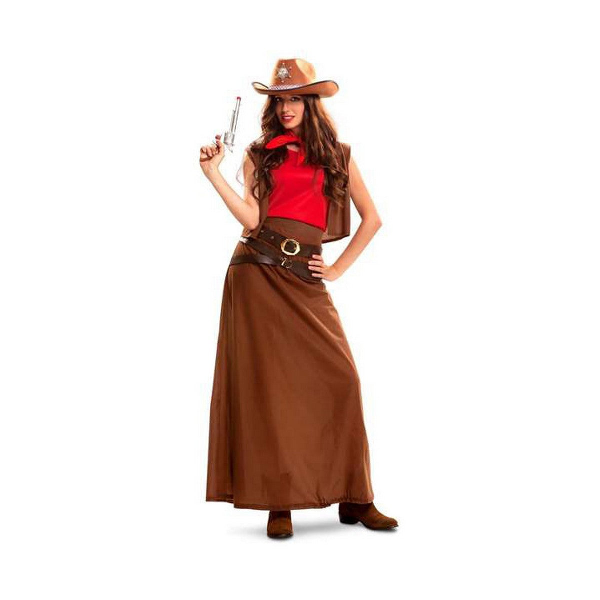 Costume per Adulti My Other Me Cowboy Donna Taglia:M/L - Disponibile in 3-4 giorni lavorativi