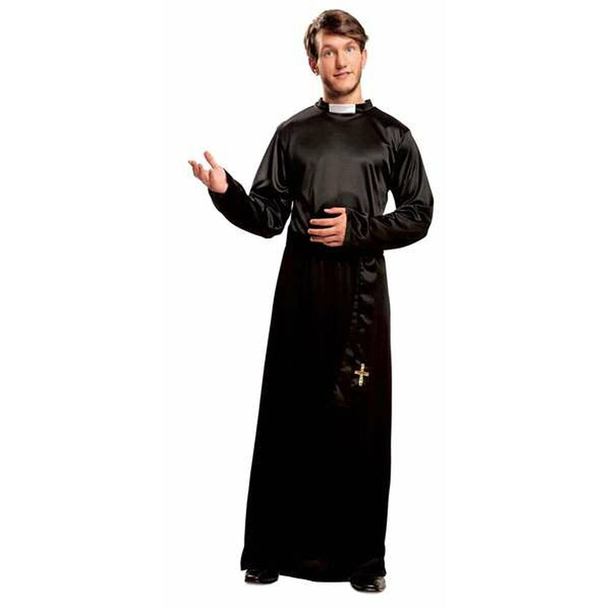 Costume per Adulti My Other Me Priest Nero M/L - Disponibile in 3-4 giorni lavorativi