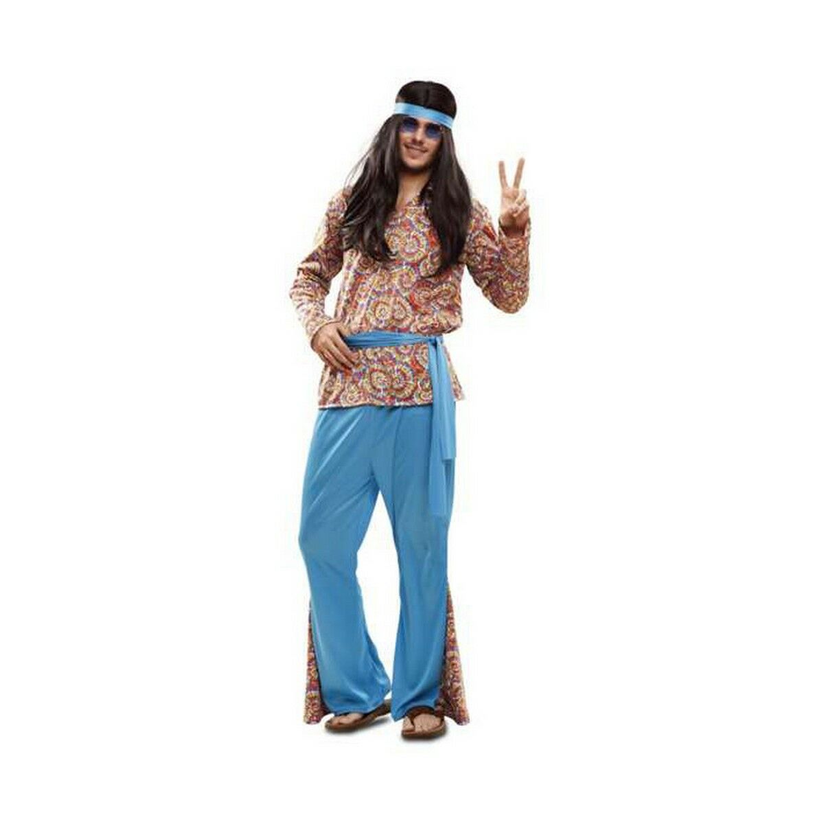 Costume per Adulti My Other Me Hippie Psichedelico Taglia:M/L - Disponibile in 3-4 giorni lavorativi