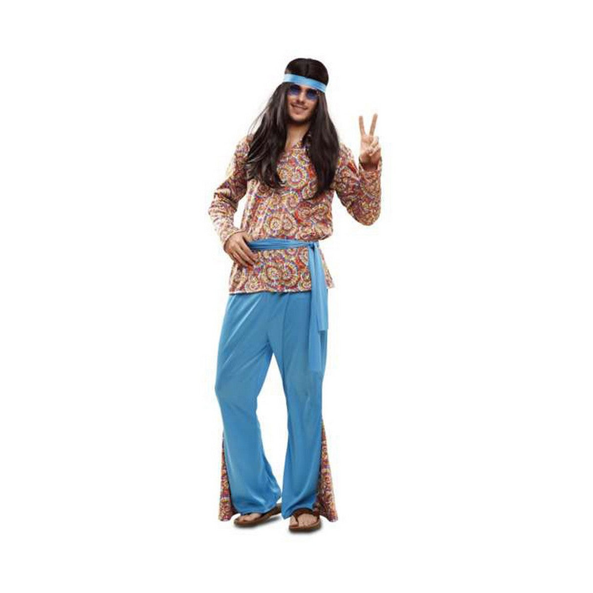 Costume per Adulti My Other Me Hippie Psichedelico M/L - Disponibile in 3-4 giorni lavorativi