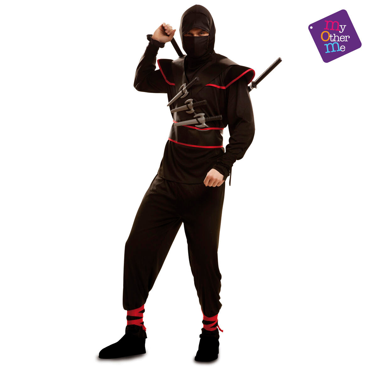 Costume per Adulti My Other Me Ninja M/L (5 Pezzi) Taglia:M/L - Disponibile in 3-4 giorni lavorativi My Other me