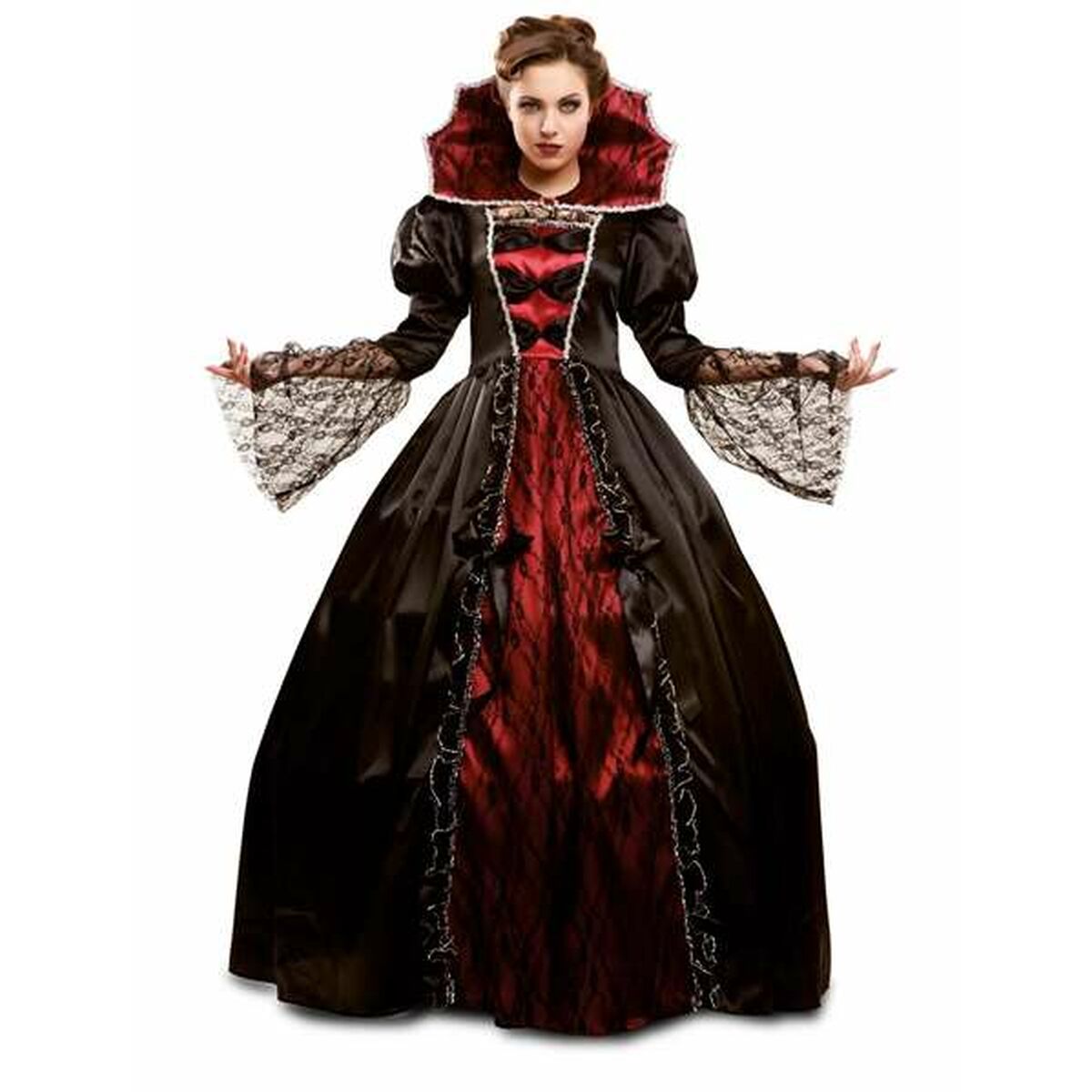 Costume per Adulti De Luxe Vampiro Donna (2 Pezzi) Taglia:S - Disponibile in 3-4 giorni lavorativi