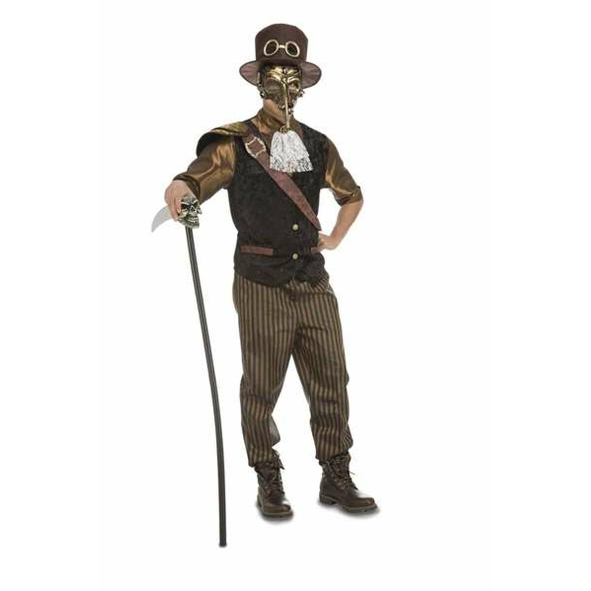 Costume per Adulti My Other Me Steampunk 4 Pezzi Taglia:M/L - Disponibile in 3-4 giorni lavorativi