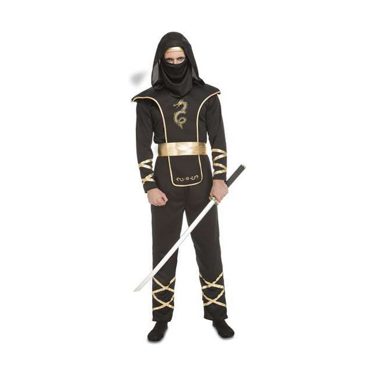 Costume per Adulti My Other Me Nero Ninja Taglia:XS - Disponibile in 3-4 giorni lavorativi