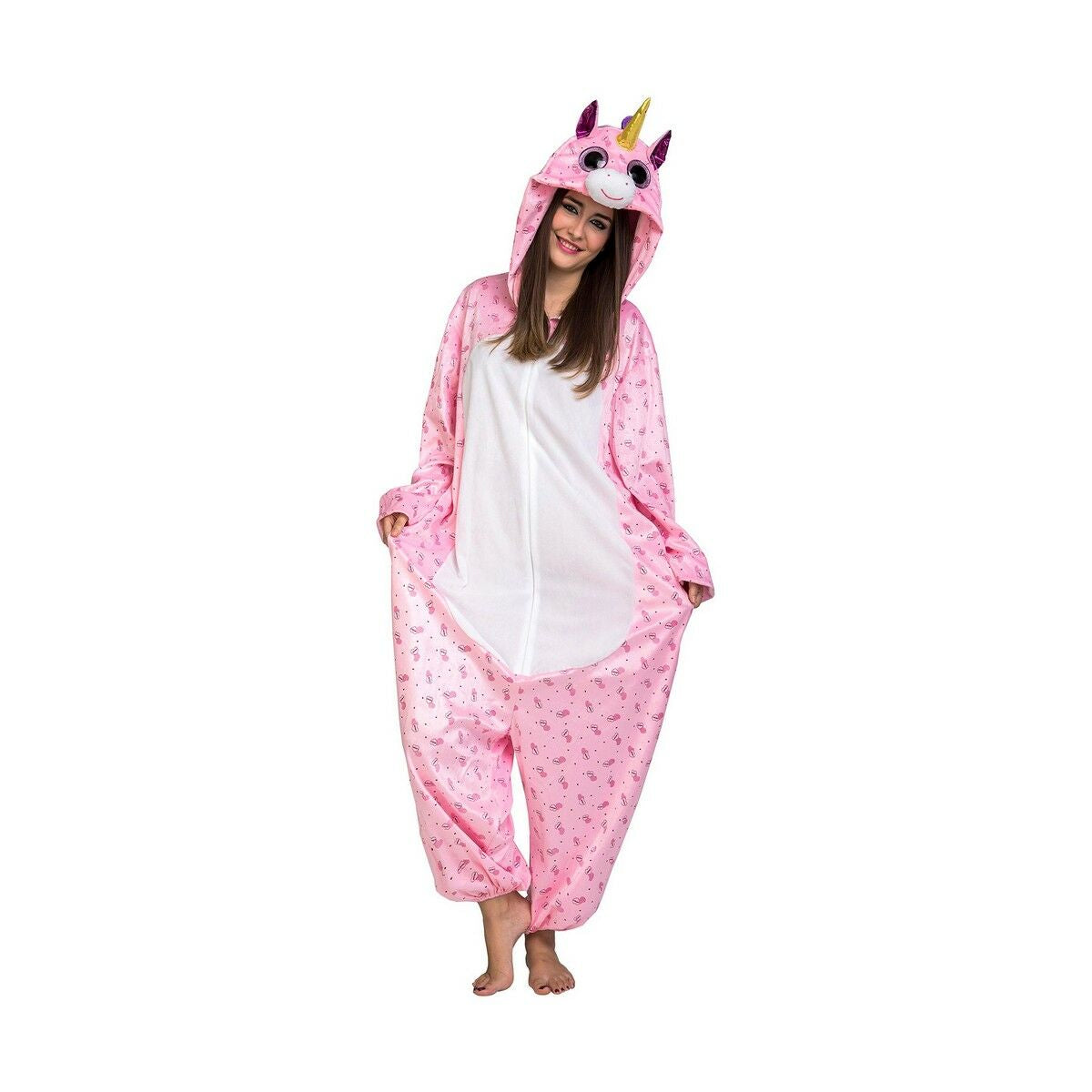 Costume per Adulti My Other Me Big Eyes Unicorno Rosa Taglia:M/L - Disponibile in 3-4 giorni lavorativi