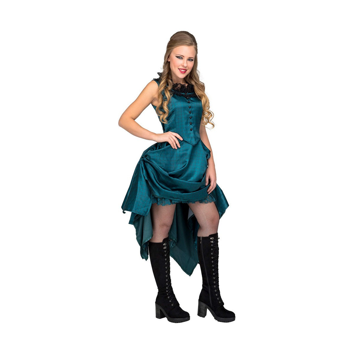 Costume per Adulti My Other Me Saloon Girl Azzurro M/L - Disponibile in 3-4 giorni lavorativi