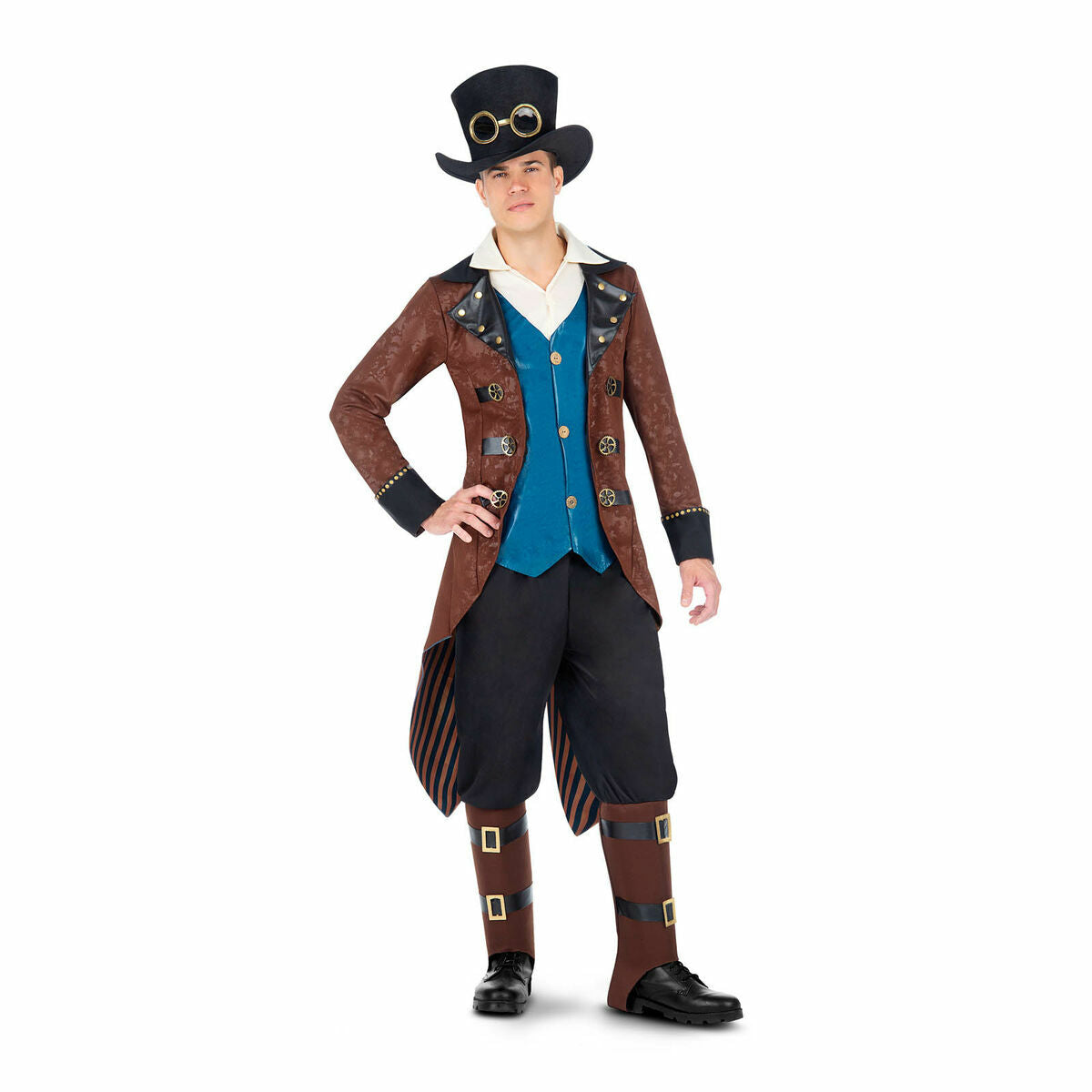 Costume per Adulti My Other Me Steampunk 3 Pezzi Multicolore Taglia:M/L - Disponibile in 3-4 giorni lavorativi