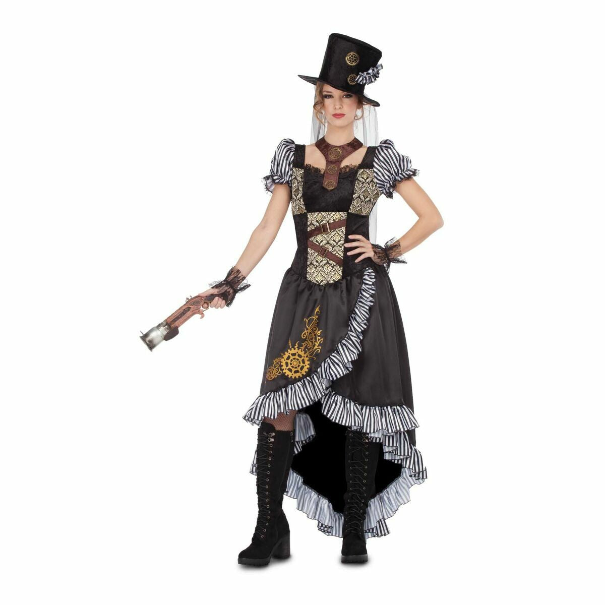 Costume per Adulti My Other Me Steampunk (4 Pezzi) Taglia:M/L - Disponibile in 3-4 giorni lavorativi