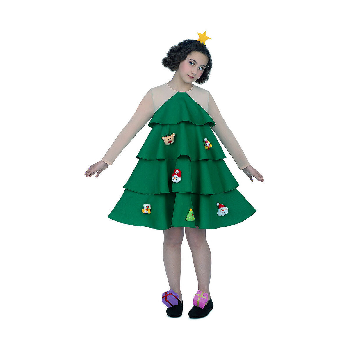 Costume per Adulti My Other Me Albero di Natale (3 Pezzi) Taglia:7-9 Anni - Disponibile in 3-4 giorni lavorativi My Other me