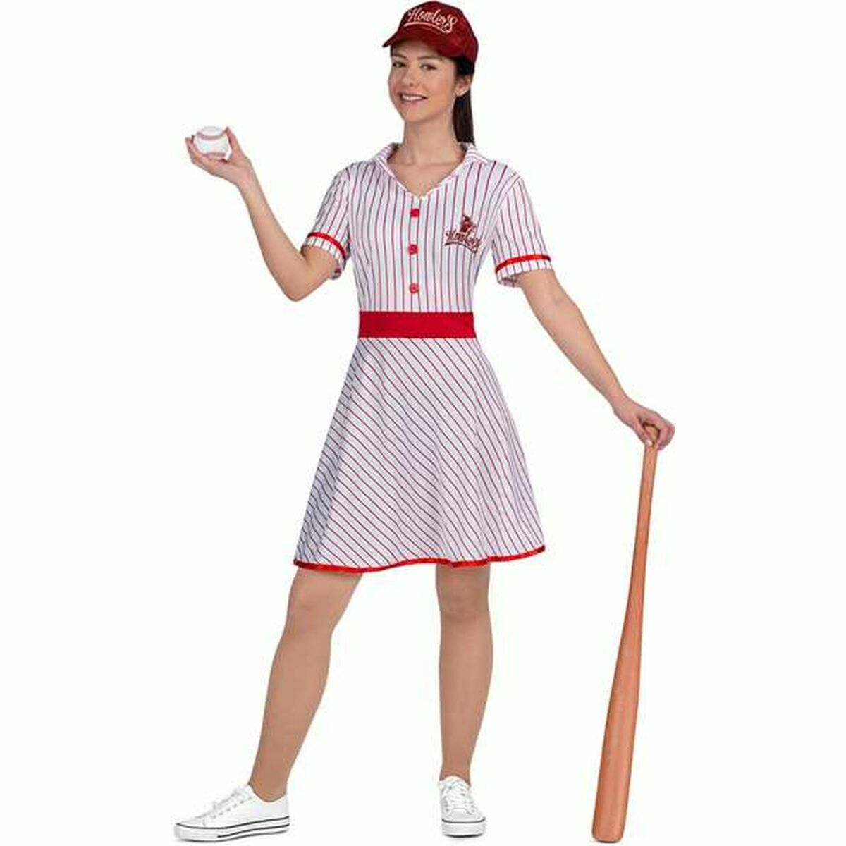 Costume per Adulti My Other Me Baseball Vintage Rosso Taglia:L - Disponibile in 3-4 giorni lavorativi