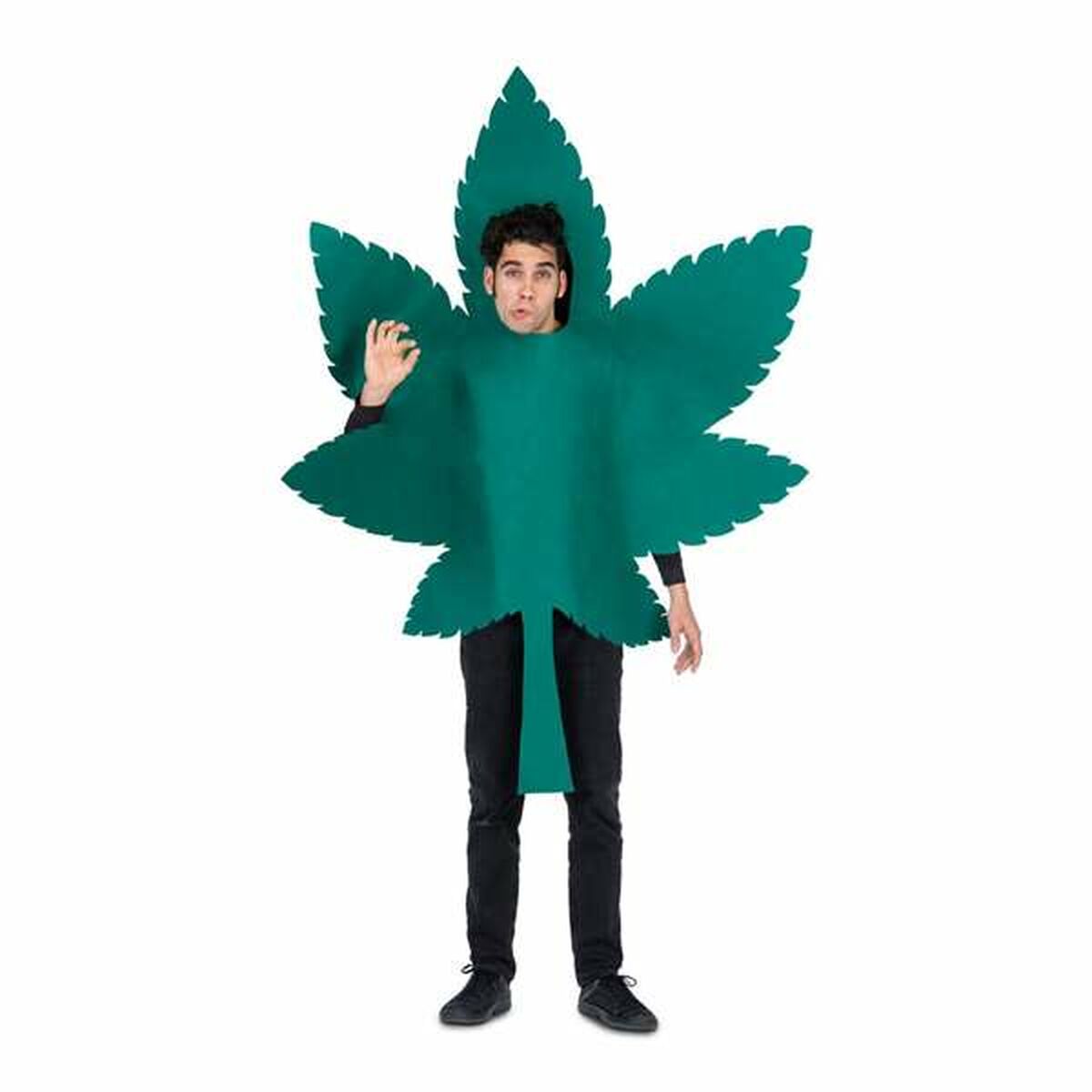 Costume per Adulti My Other Me Taglia unica 2 Pezzi Marihuana Verde - Disponibile in 3-4 giorni lavorativi