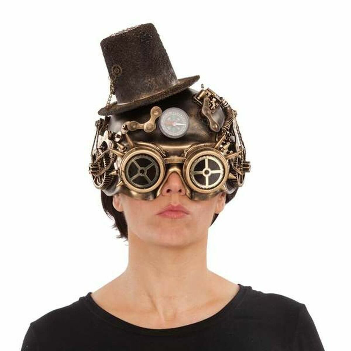 Maschera My Other Me Steampunk Polietilene - Disponibile in 3-4 giorni lavorativi