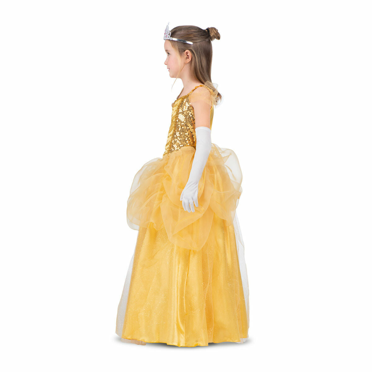 Costume per Adulti My Other Me Giallo Principessa Belle (3 Pezzi) Taglia:7-9 Anni - Disponibile in 3-4 giorni lavorativi