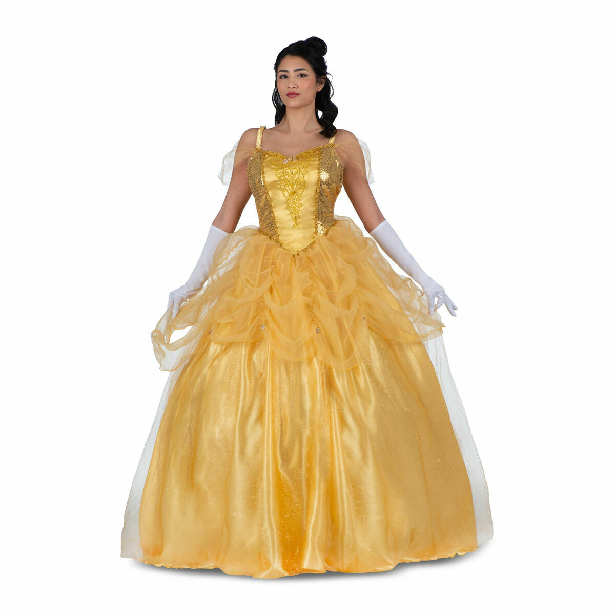 Costume per Adulti My Other Me Giallo Principessa Belle (3 Pezzi) Taglia:L - Disponibile in 3-4 giorni lavorativi