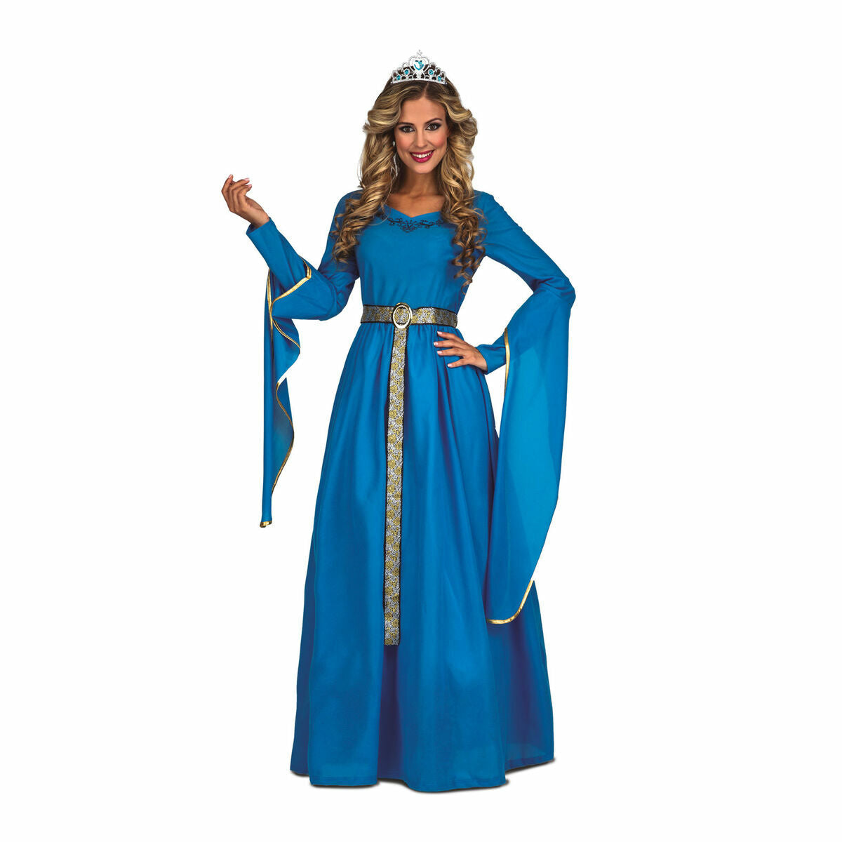 Costume per Adulti My Other Me Azzurro Principessa Medievale XXL - Disponibile in 3-4 giorni lavorativi