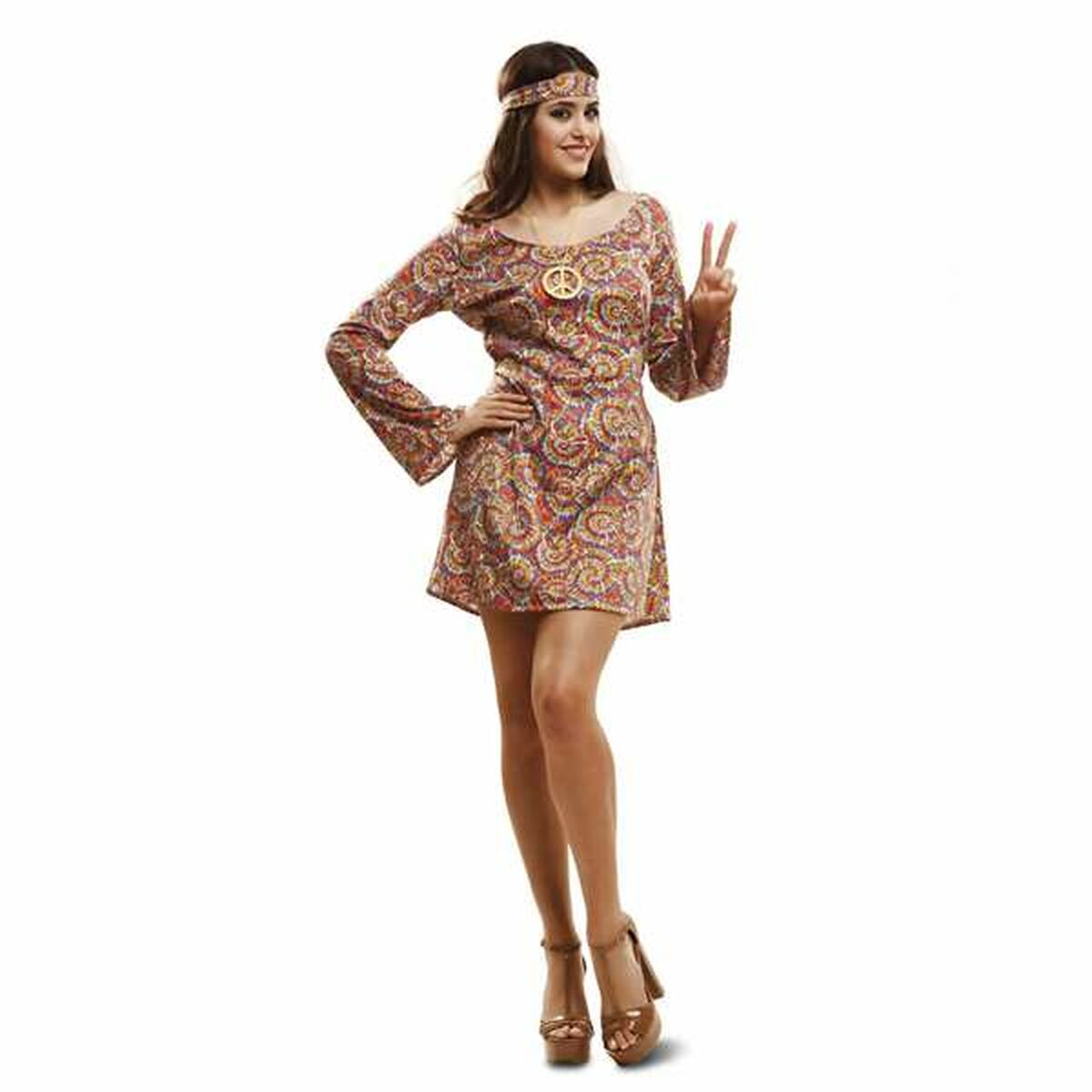 Costume per Adulti My Other Me Hippie Taglia:XL - Disponibile in 3-4 giorni lavorativi