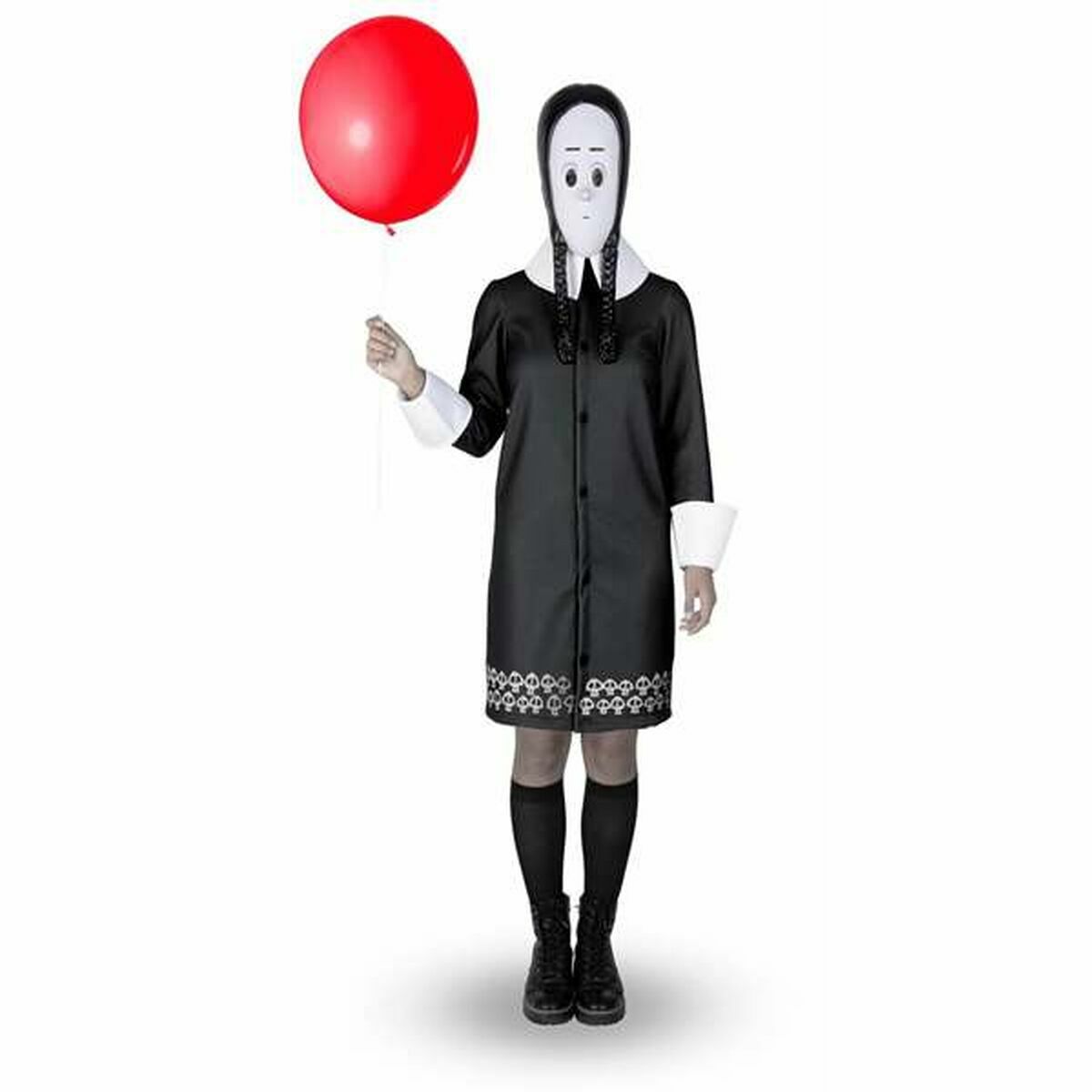 Costume per Adulti My Other Me Wednesday Addams Taglia:M/L - Disponibile in 3-4 giorni lavorativi