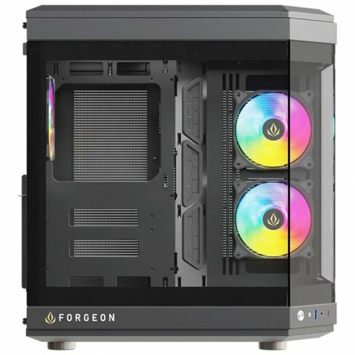 Case computer desktop ATX Forgeon Nero - Disponibile in 3-4 giorni lavorativi