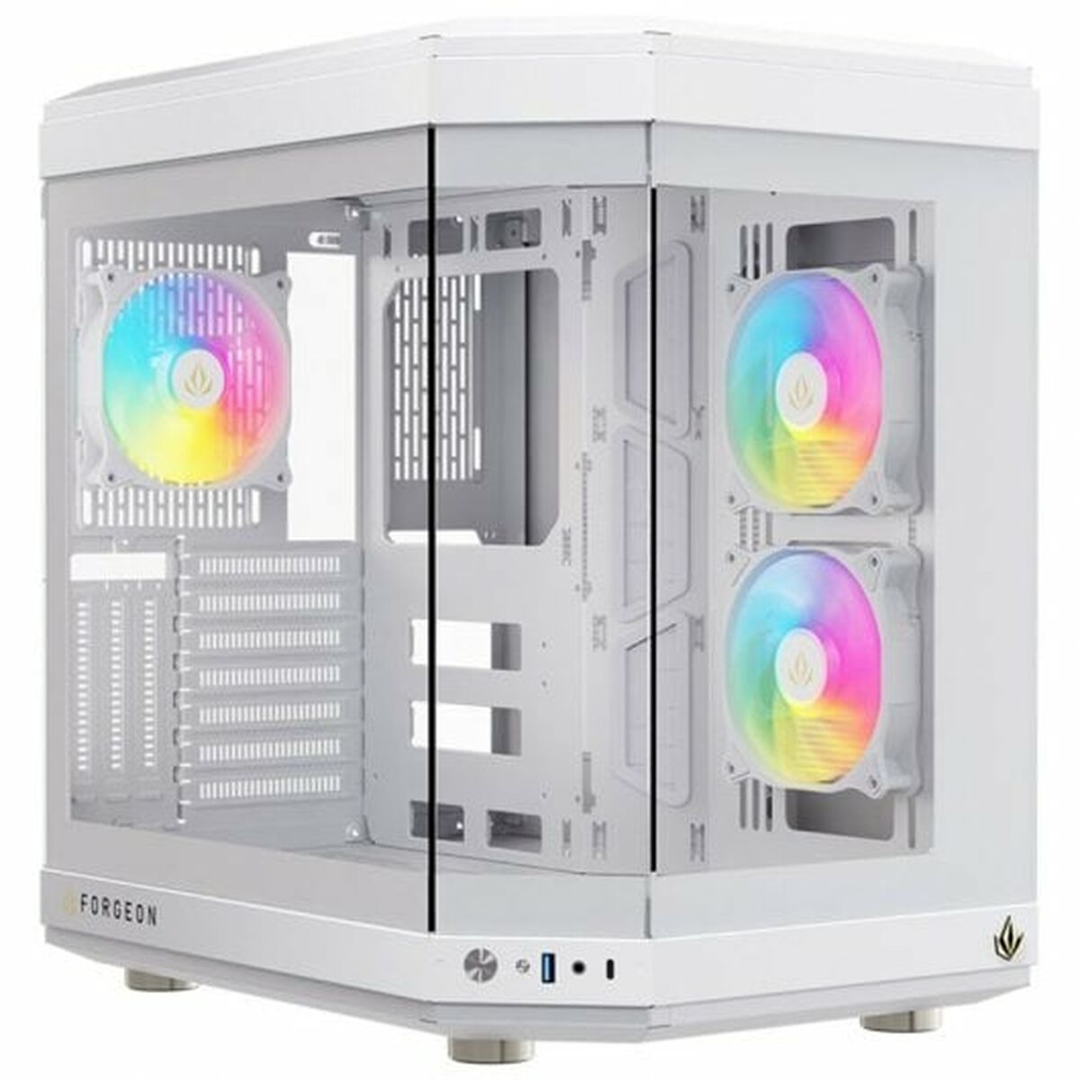 Case computer desktop ATX Forgeon Bianco - Disponibile in 3-4 giorni lavorativi