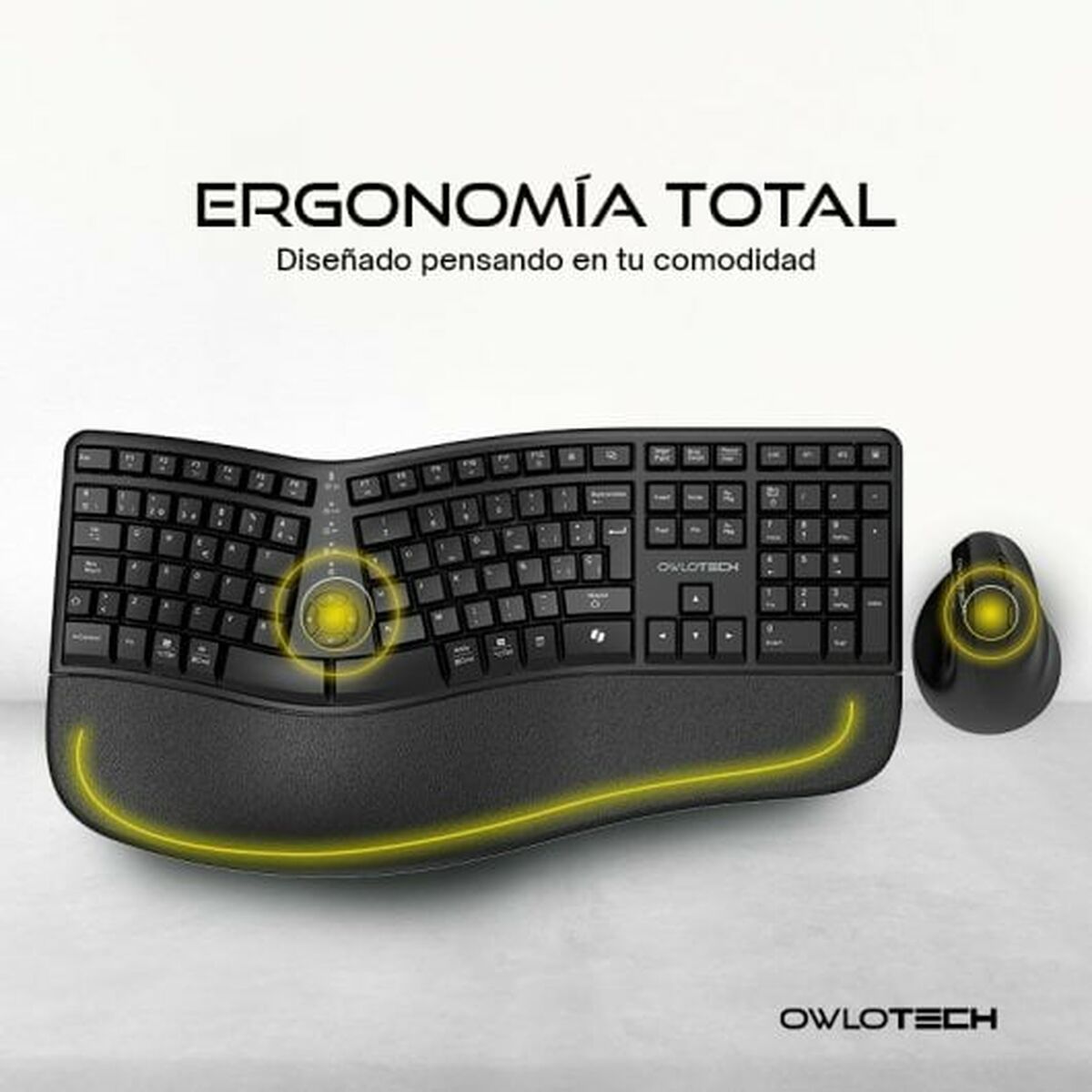 Tastiera e Mouse Owlotech EK500 Nero - Disponibile in 3-4 giorni lavorativi