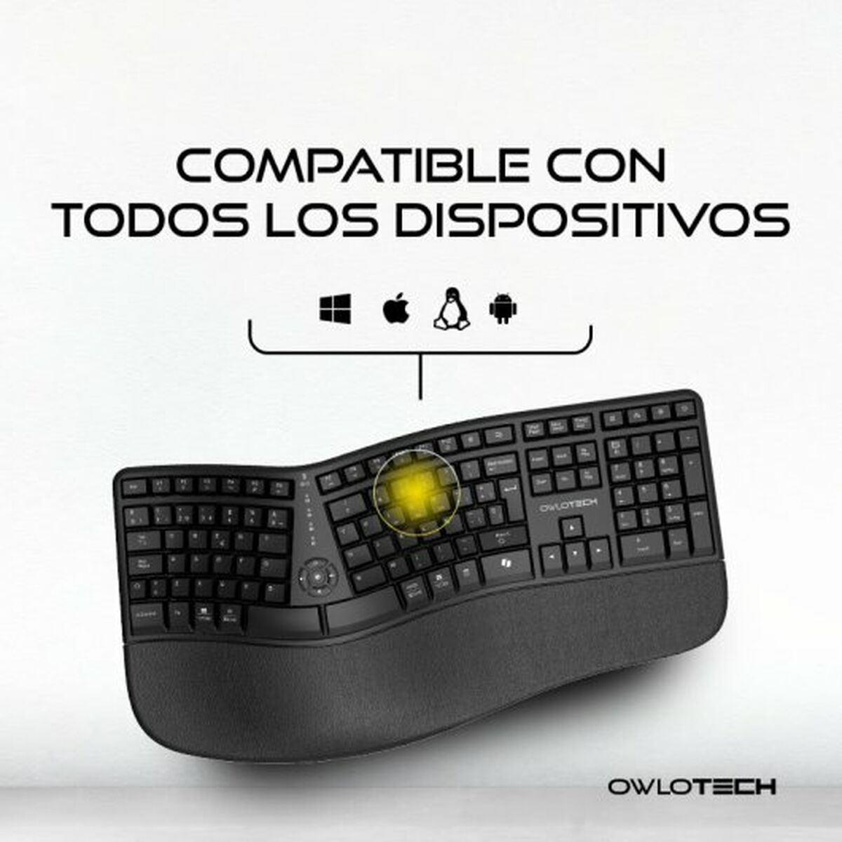 Tastiera e Mouse Owlotech EK500 Nero - Disponibile in 3-4 giorni lavorativi