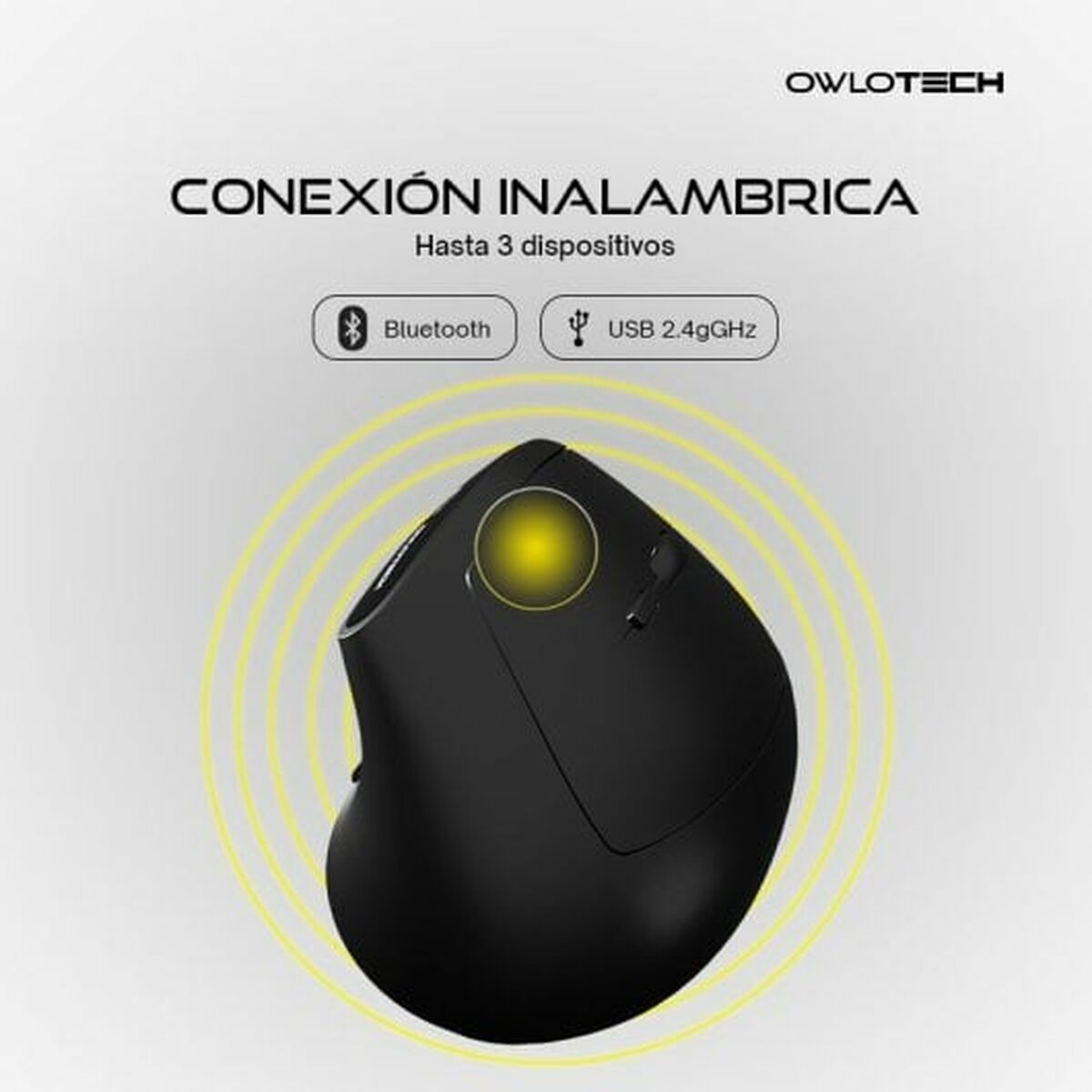 Mouse Owlotech Nero - Disponibile in 3-4 giorni lavorativi