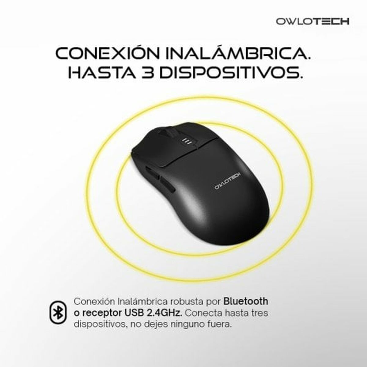 Mouse Owlotech Nero 10000 dpi - Disponibile in 3-4 giorni lavorativi