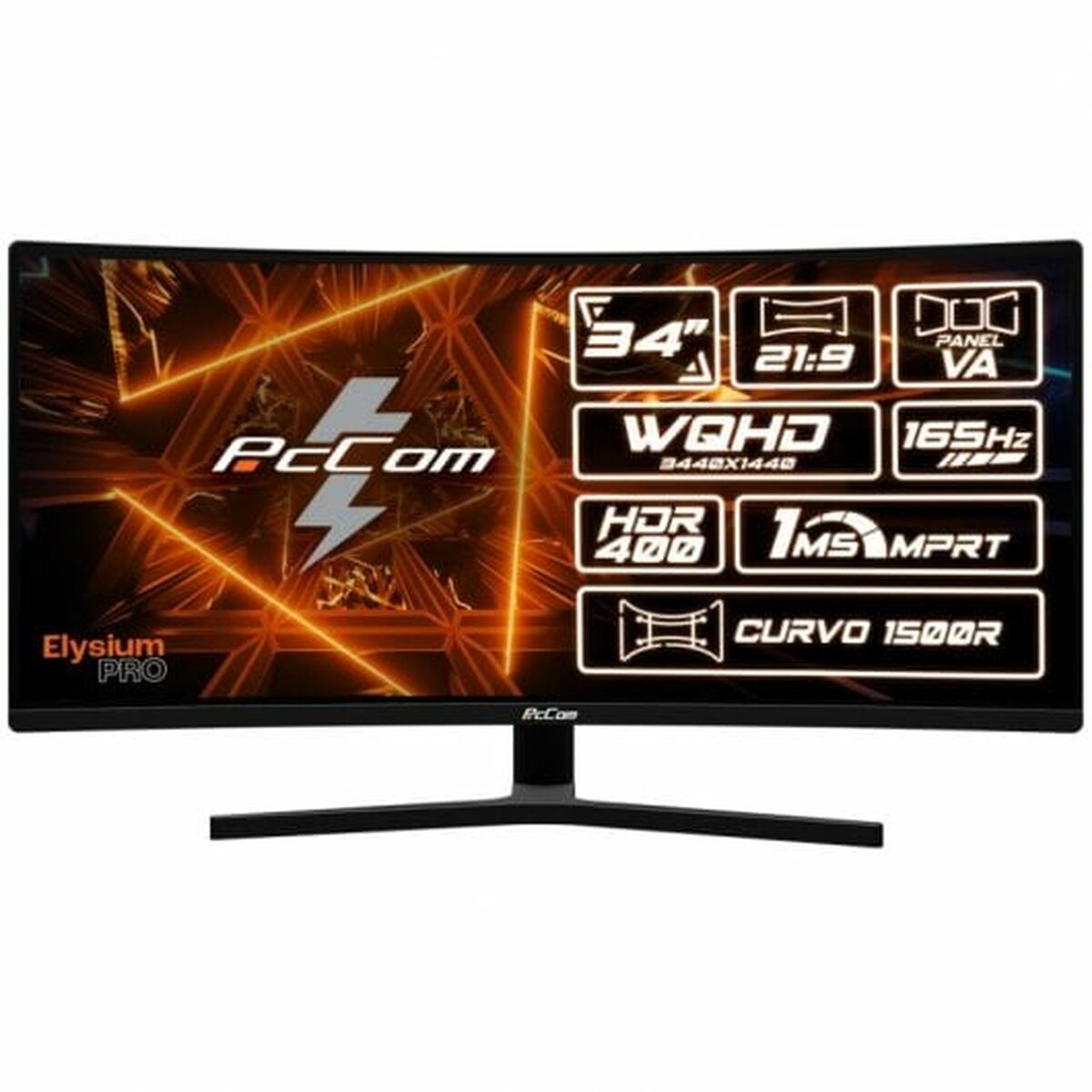 Monitor PcCom Elysium Pro 34" 165 Hz - Disponibile in 3-4 giorni lavorativi